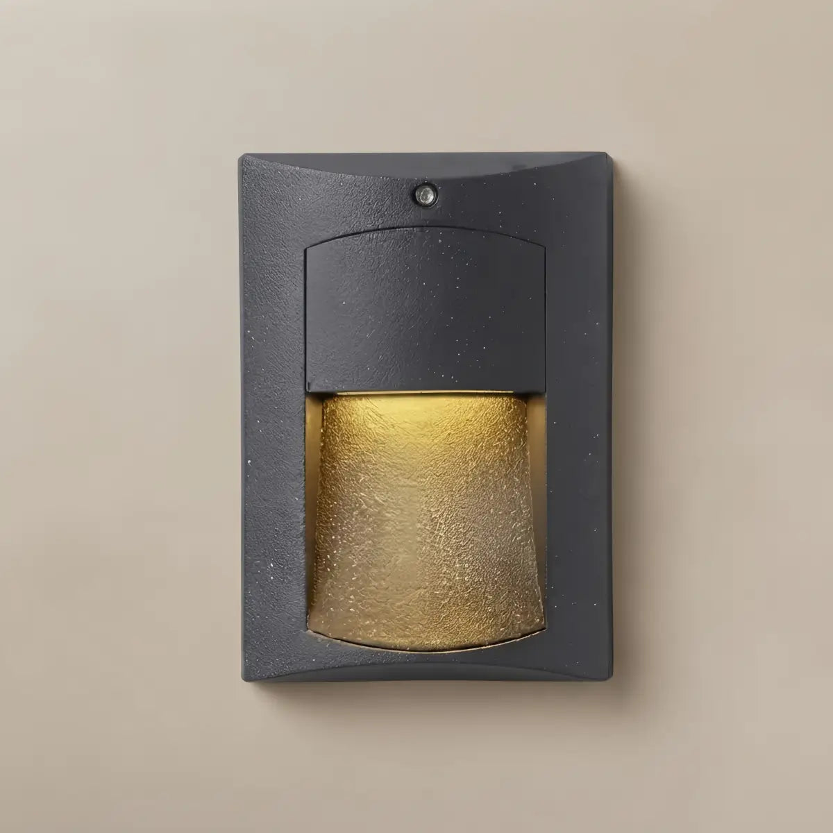 Irondale Modern Rectangular Outdoor Deck Step Light - Black Metal/Acrylic for Patio