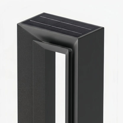 Arcato Modern Rectangular Pathway Light - Black Metal/Acrylic for Garden Paths