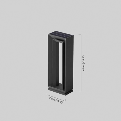 Modern Rectangular Pathway Light Dimension