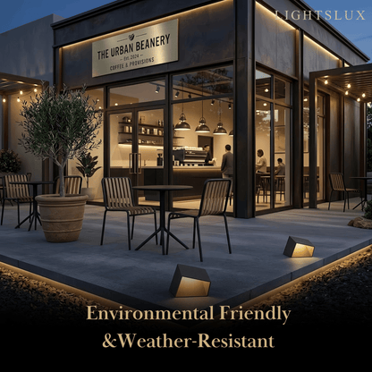 Modern Solar Pathway Lights - Black 