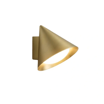 Irondale Minimalist Conical Outdoor Wall Lamp – Black Metal Light for Exterior Wall