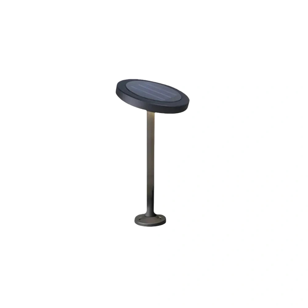 Minimalist Solar Pathway Light – Black Metal