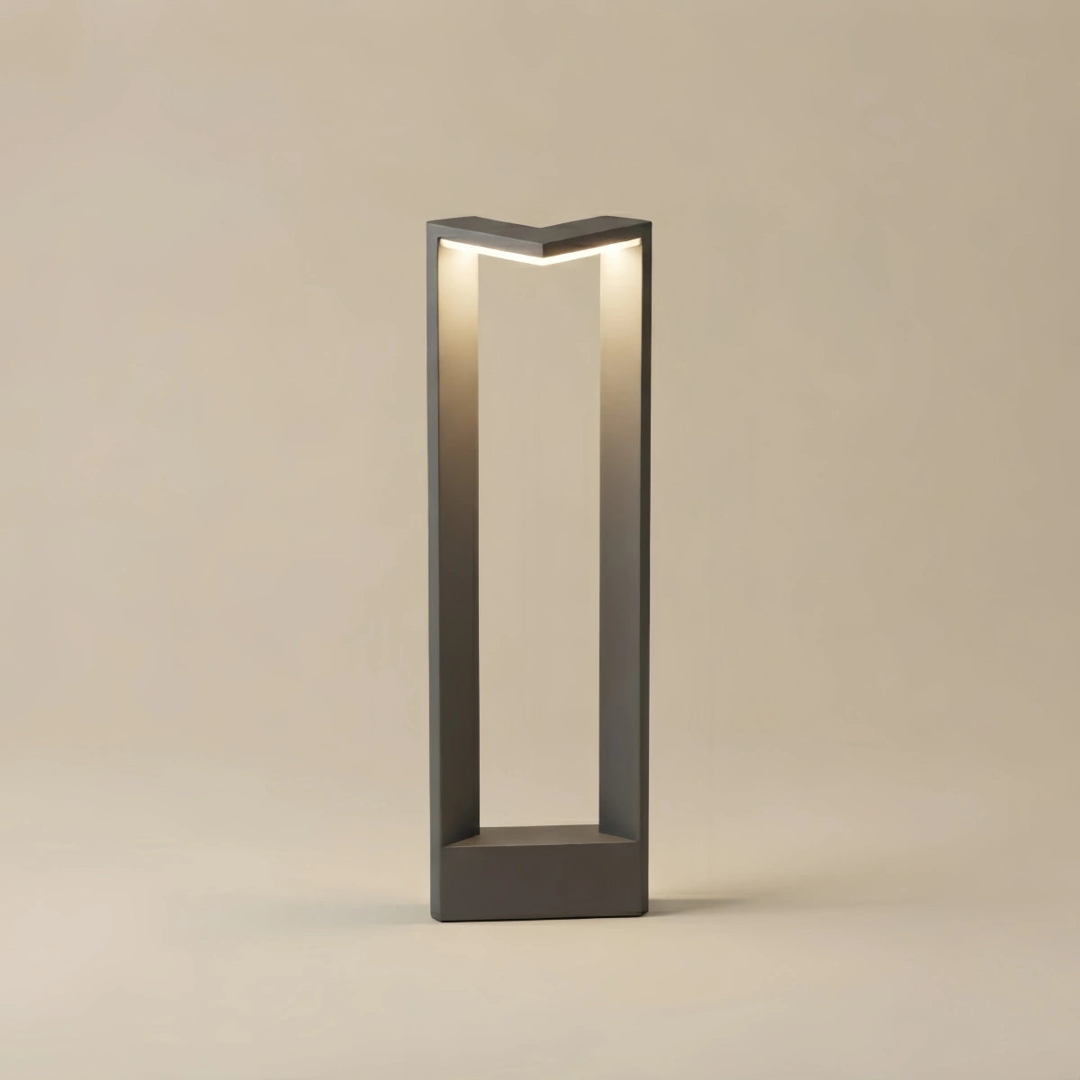 Irondale Minimalist Right-Angle Outdoor Pathway Light - Black Metal for Yard