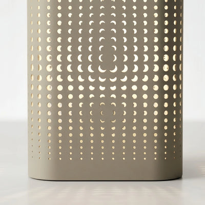 Arcato Modern Cylindrical Outdoor Floor Lamp - White Metal for Yard