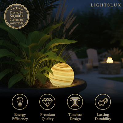 Lunara Nordic Planet Solar Outdoor Ground Lamp