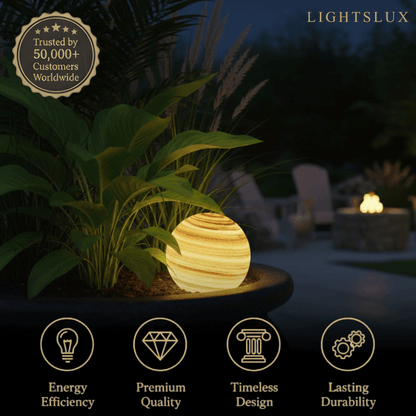 Lunara Nordic Planet Solar Outdoor Ground Lamp