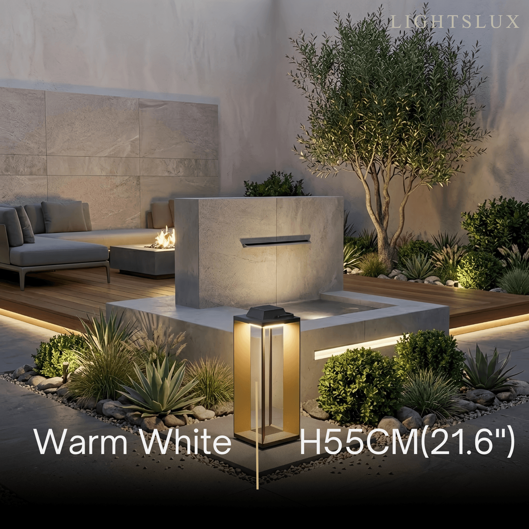 Irondale Modern Outdoor Floor Lamp