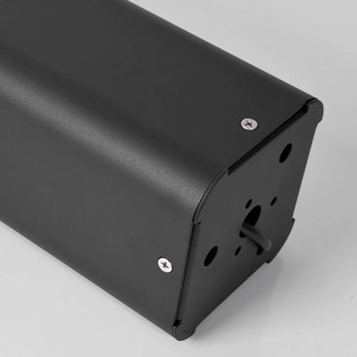 Industrial Outdoor Pathway Lights - Black Metal & Acrylic 