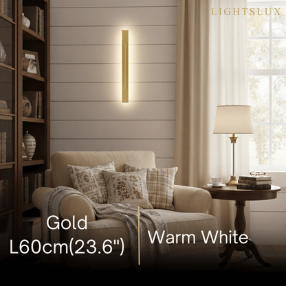 Arcato Minimalist LED Wall Lamp – Black/Gold for Bedroom