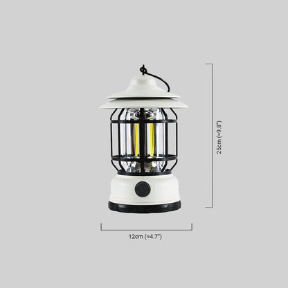 Vintage Outdoor Pathway Lights - Black/White Acrylic Resin
