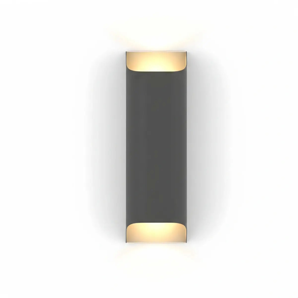 Irondale Modern Solar Sensor Wall Lamp – Black Metal Courtyard/Garden