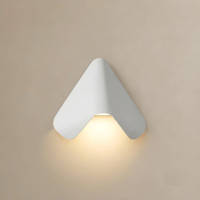 Arcato Modern Triangle Wall Lamp - Black/White Metal Outdoor Light for Garden
