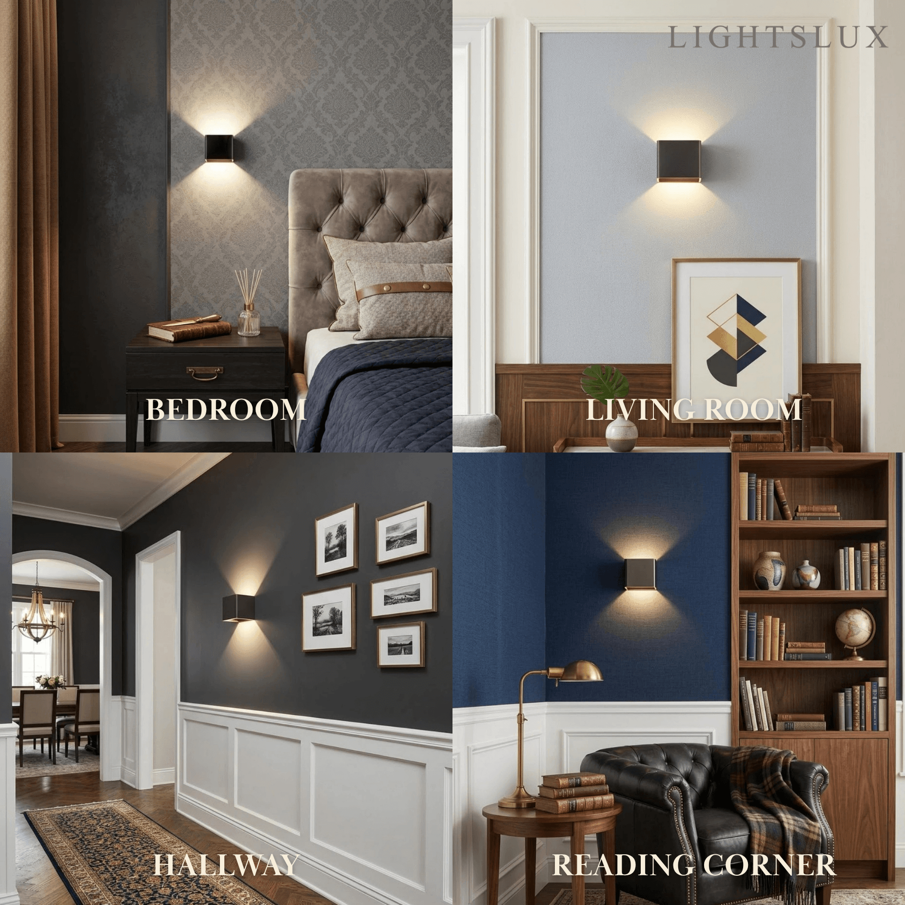 Morandia Modern Square Metal Wall Lamp - 6 Colors