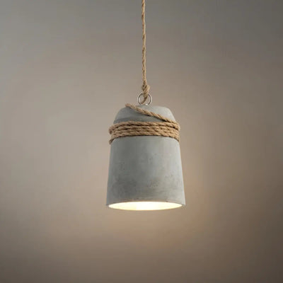 Irondale Industrial Grey Cement Pendant Light