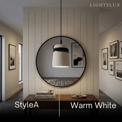 Irondale Industrial Grey Cement Pendant Light