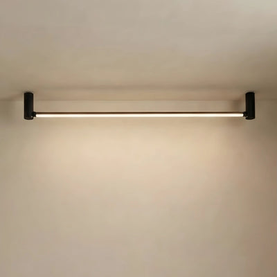 Arcato Modern Linear Ceiling Light - Black Metal / Acrylic for Living Room