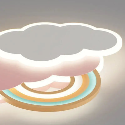 Vivara Cartoon Cloud-Shaped LED Flush Mount Ceiling Light – Kids Room Lamp