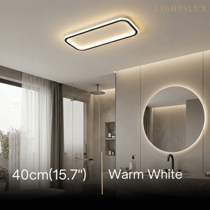 Arcato  Modern LED Ceiling Light – Metal/Silica Gel Fixture for Living Room