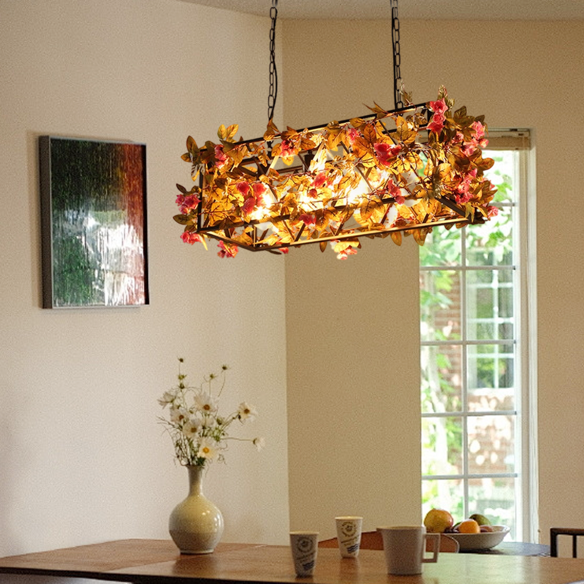 Botanica Decorative Metal Pendant Light
