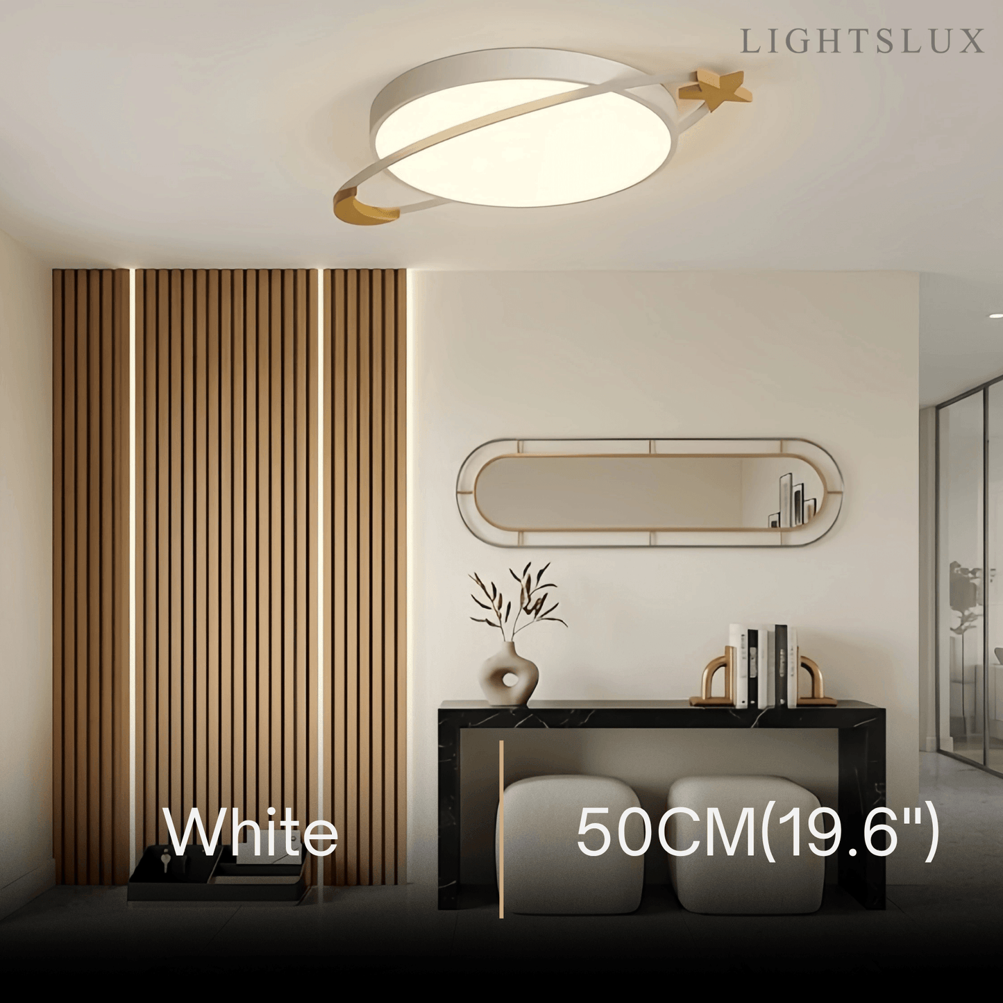 Vivara Modern Ceiling Light - Dimmable Grey/White/Green for Bedroom