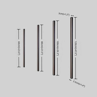 Arcato Minimalist Linear LED Wall Lamp – Black/Gold for Bedroom/Living Room
