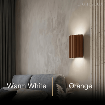 Arcato Modern Resin Wall Light – Green/Grey/Orange for Living Room/Bedroom