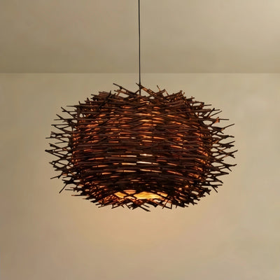 Farmhouse_Globular_Wood_Pendant_Light_Brown_for_Living_Room