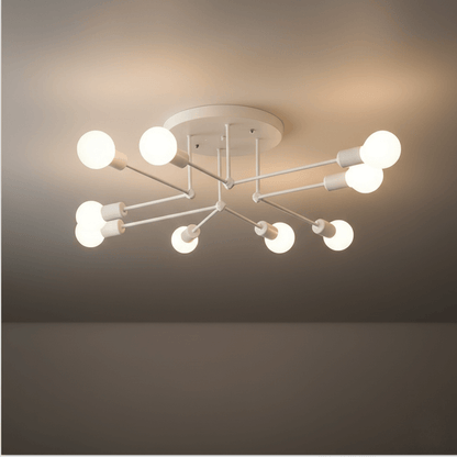 Nebula Royal Gold/Black LED Chandelier – Elegant Lighting for Living Room/Bedroom