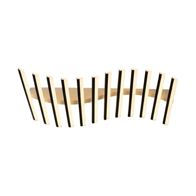 Arcato Minimalist Linear Flush Mount Light - Metal Ceiling Light for Living Room