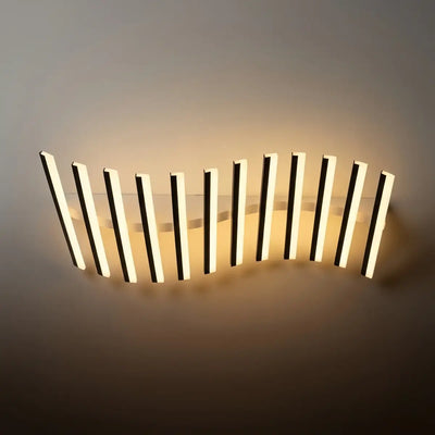 Arcato Minimalist Linear Flush Mount Light - Metal Ceiling Light for Living Room