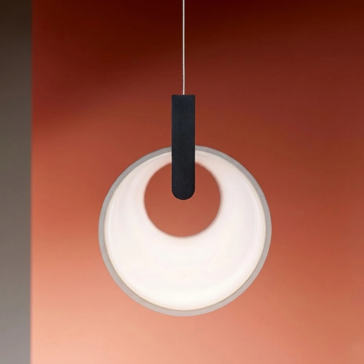Arcato Modern Designer White Pendant Light – Cylindrical Metal & Acrylic Fixture for Dining Room