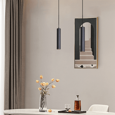 Modern Black LED Pendant Light for Dining Room