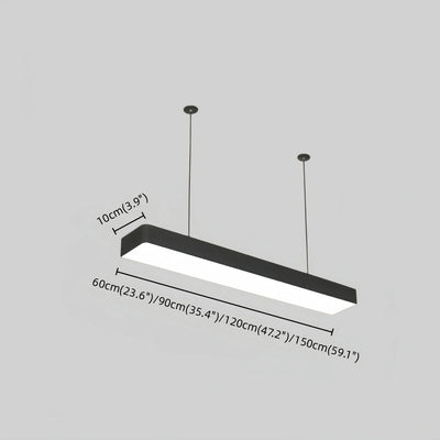  Pendant Light – Rectangular Acrylic Lamp for Study/Dining Room