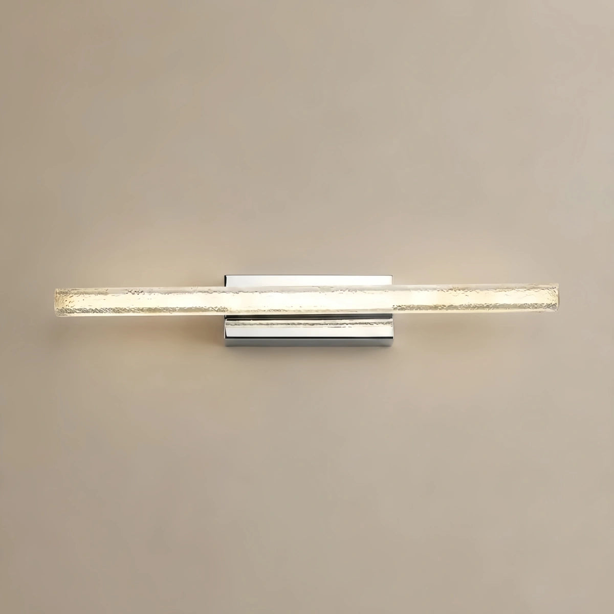 Arcato Modern Silver Vanity Light — Metal/Acrylic Rectangle for Bathroom/Living Room