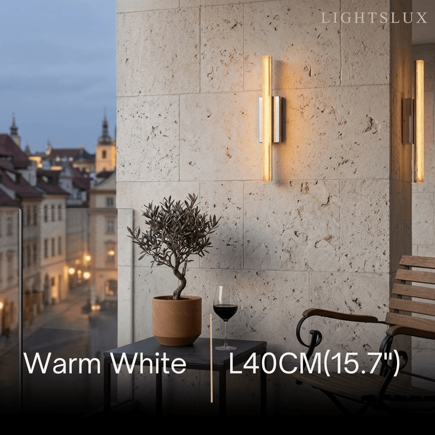 Arcato Modern Silver Vanity Light