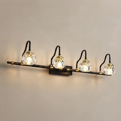 LED Vanity Light — Black Metal 4 Sizes for Bathroom