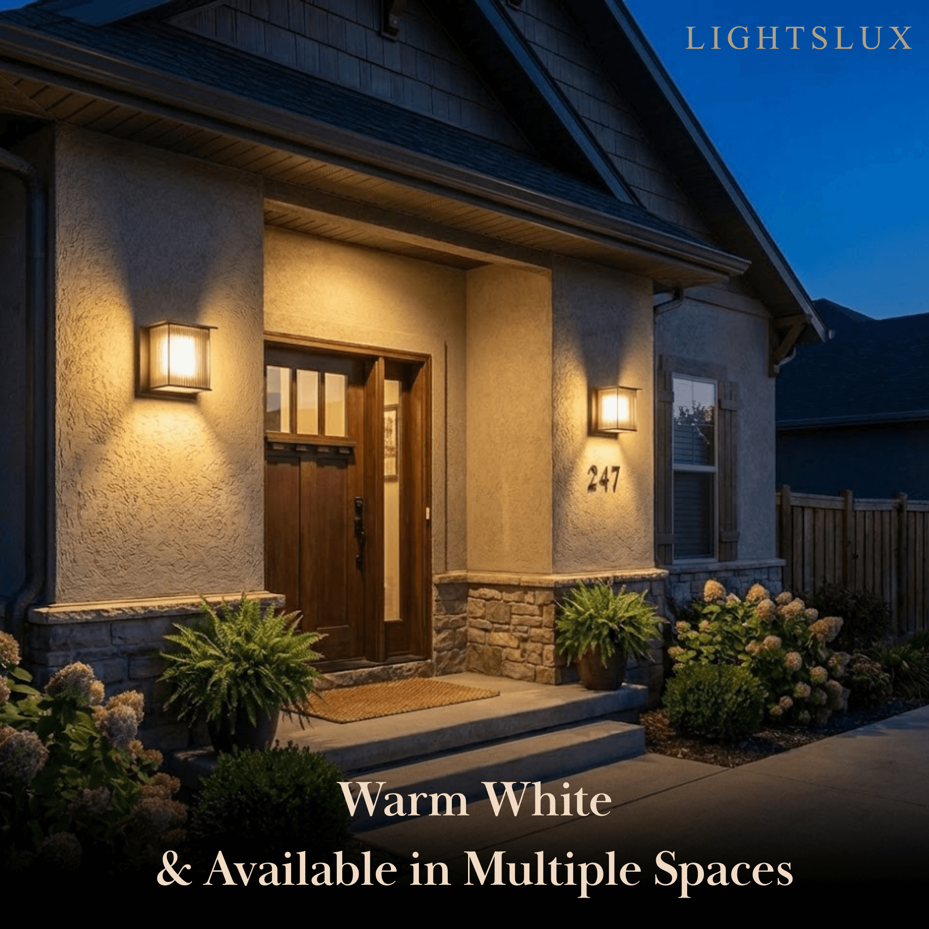 Irondale Industrial Rectangular LED Outdoor Wall Lamp – Waterproof Light for Courtyard