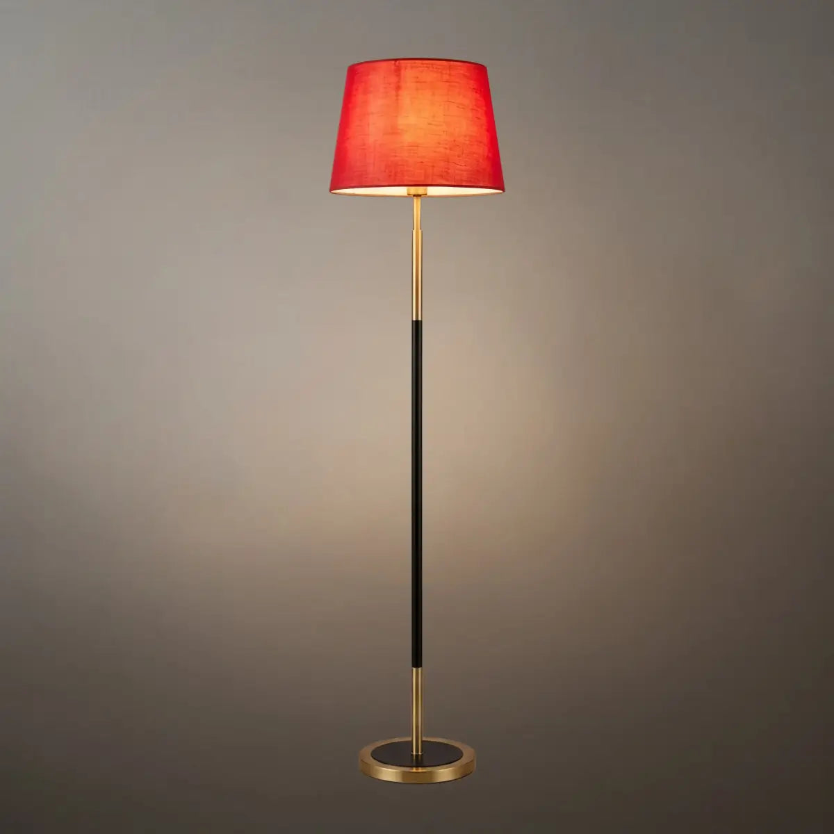 Zenno Modern Cylinder Fabric Floor Lamp