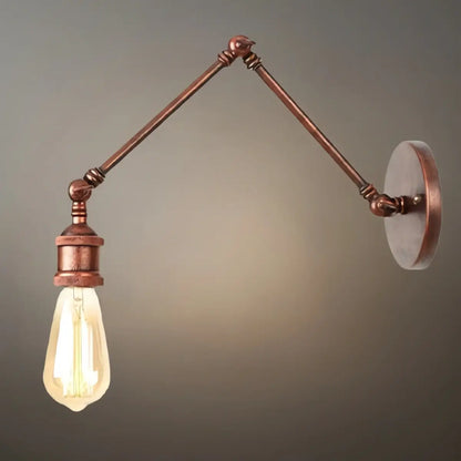Vintage Minimalist Wall Lamp – Adjustable Tapered Metal