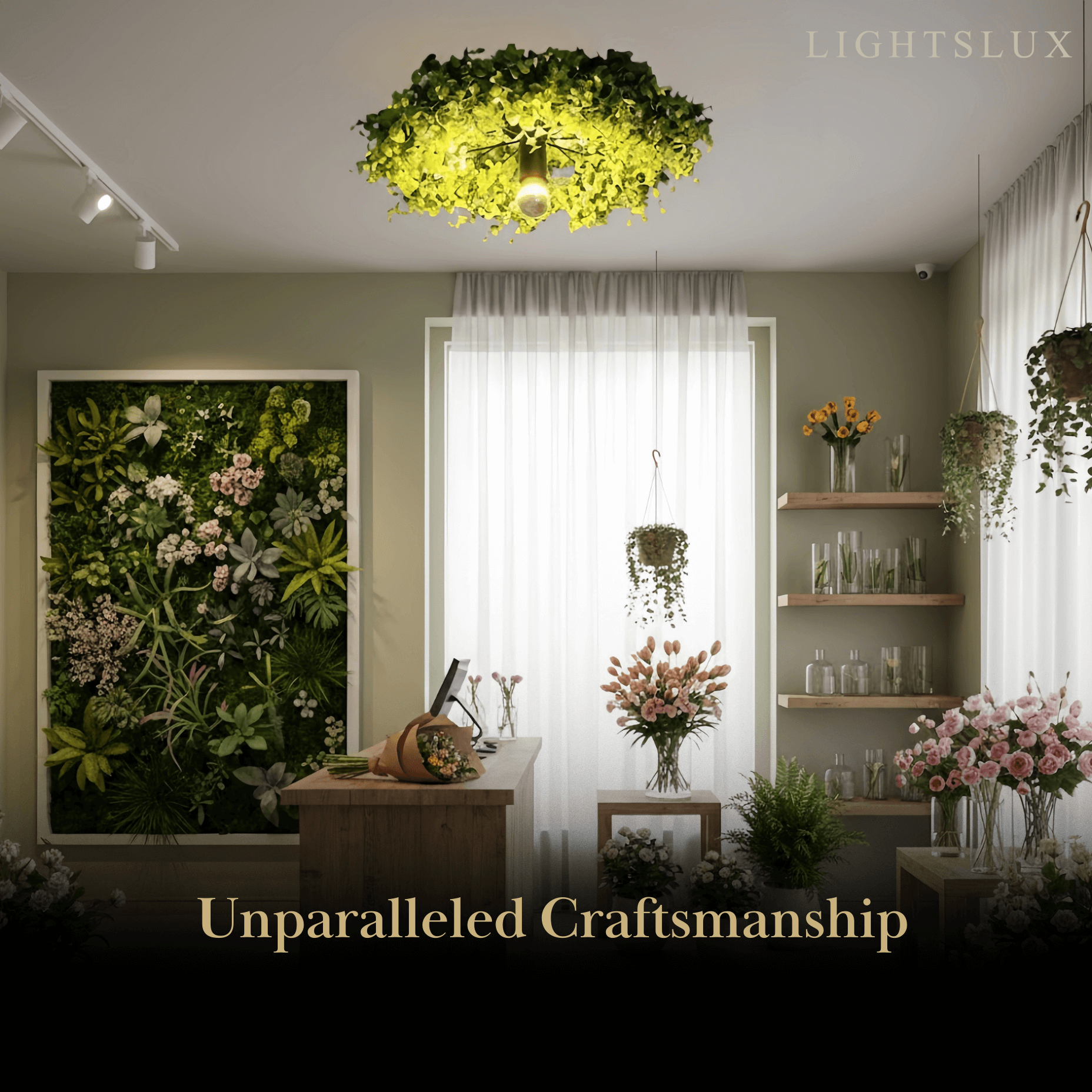 Botanica Art Deco Modern LED Ceiling Light