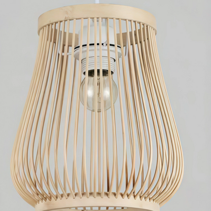 Bamburo Rustic Handwoven Rattan Pendant Light