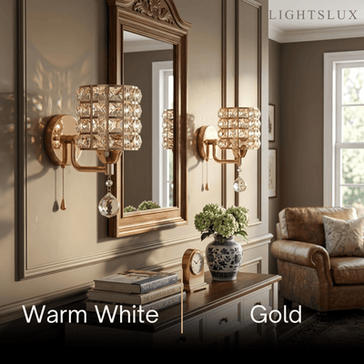 Excelis Modern Crystal Wall Lamp