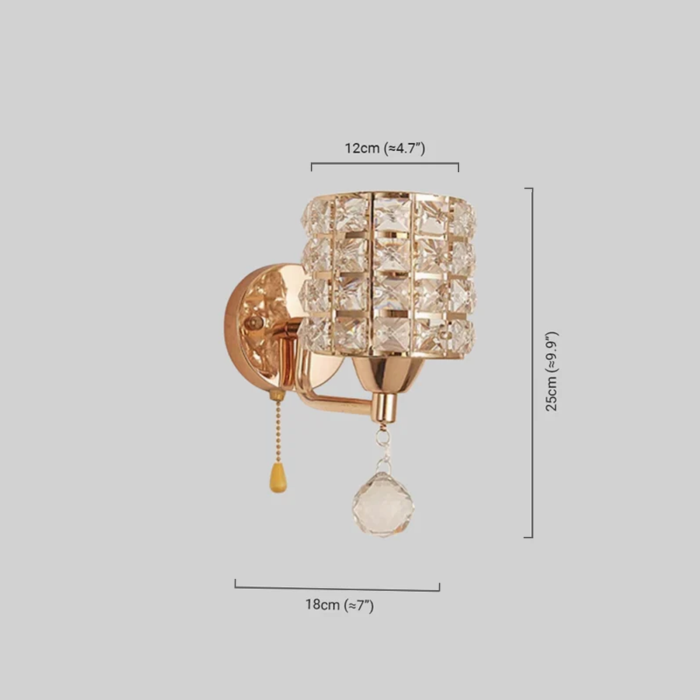 Excelis Modern Crystal Wall Lamp