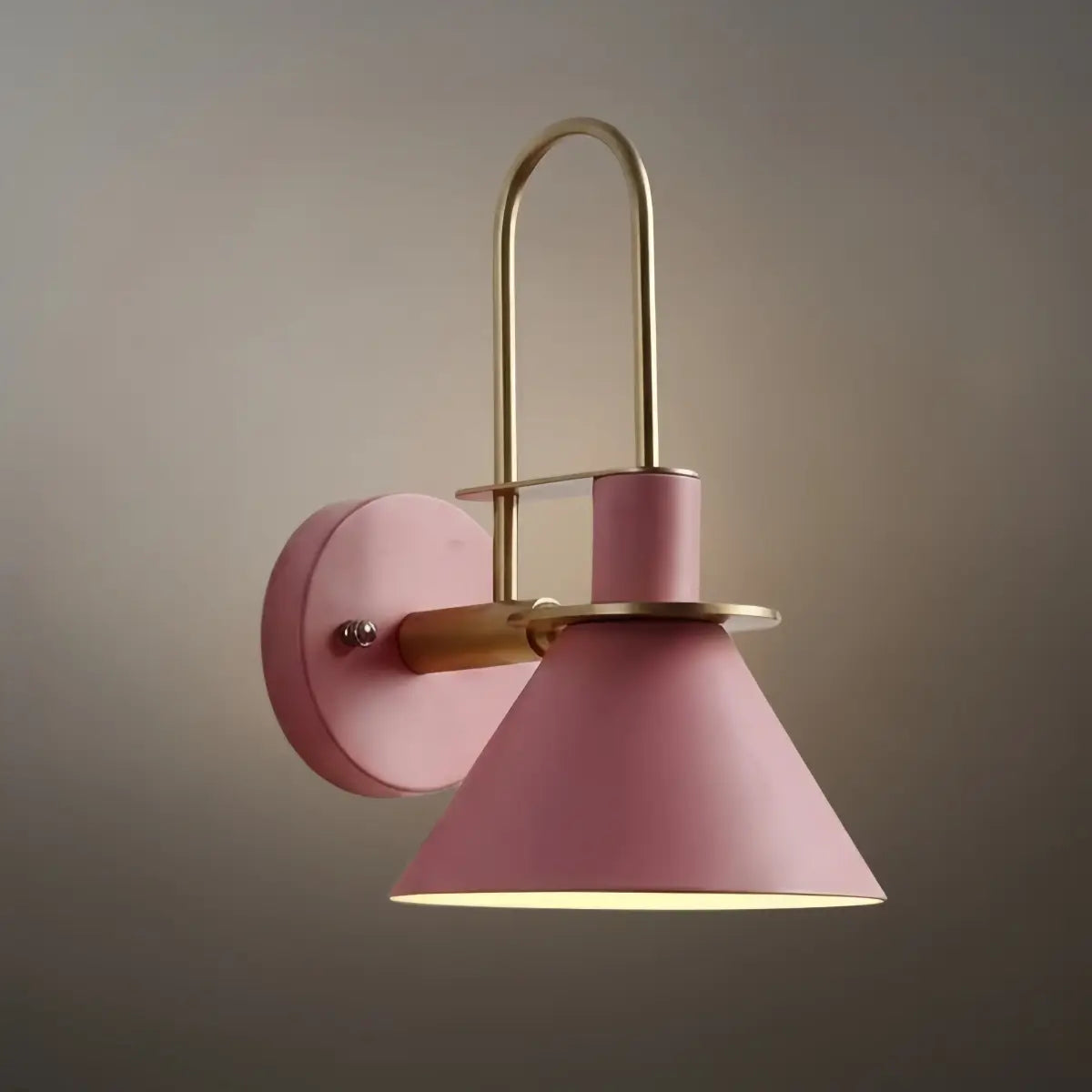 Irondale Nordic Conical Wall Lamp - Metal for Living Room/Bedroom