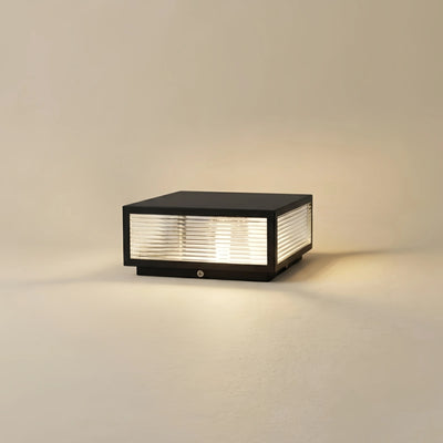 Irondale Modern Black Solar Pillar Light – Outdoor Lighting 