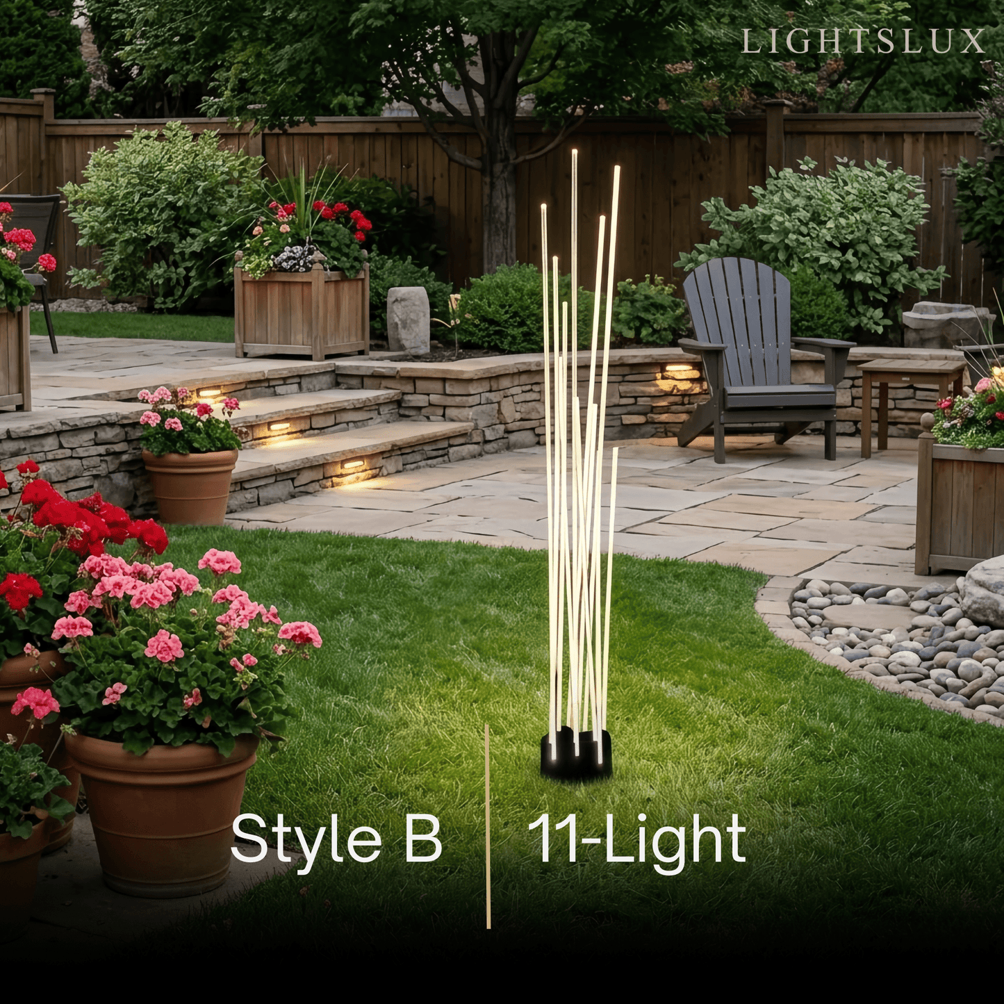 Arcato Art Deco Optical Fiber LED Path Light