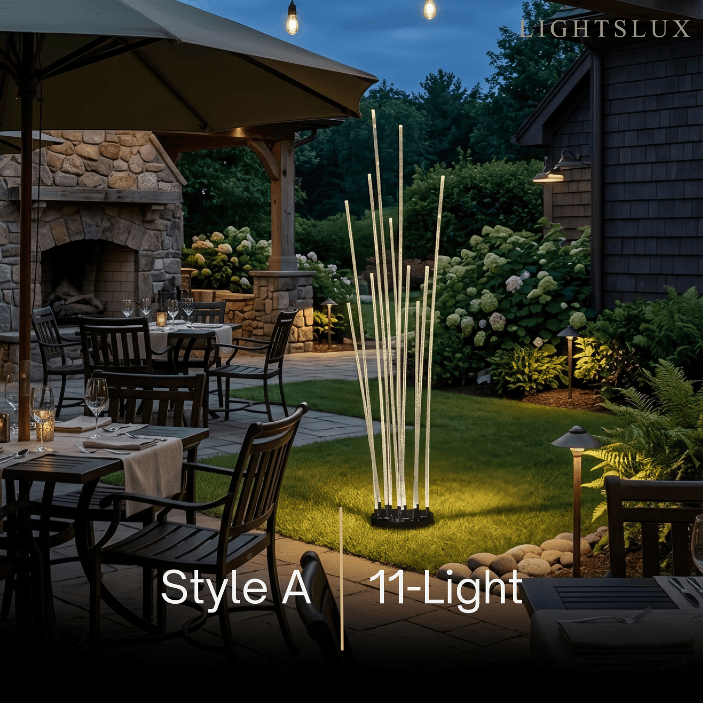 Arcato Art Deco Optical Fiber LED Path Light