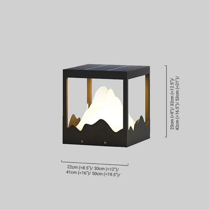 Lunara Designer Metal Outdoor Path Lamp