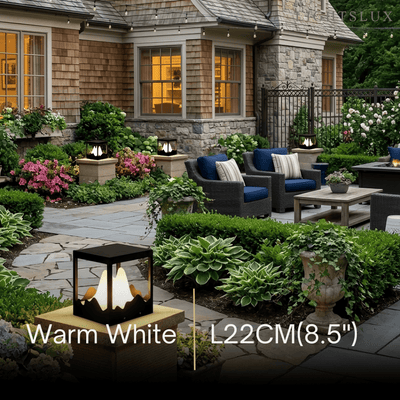 Lunara Designer Metal Outdoor Path Lamp