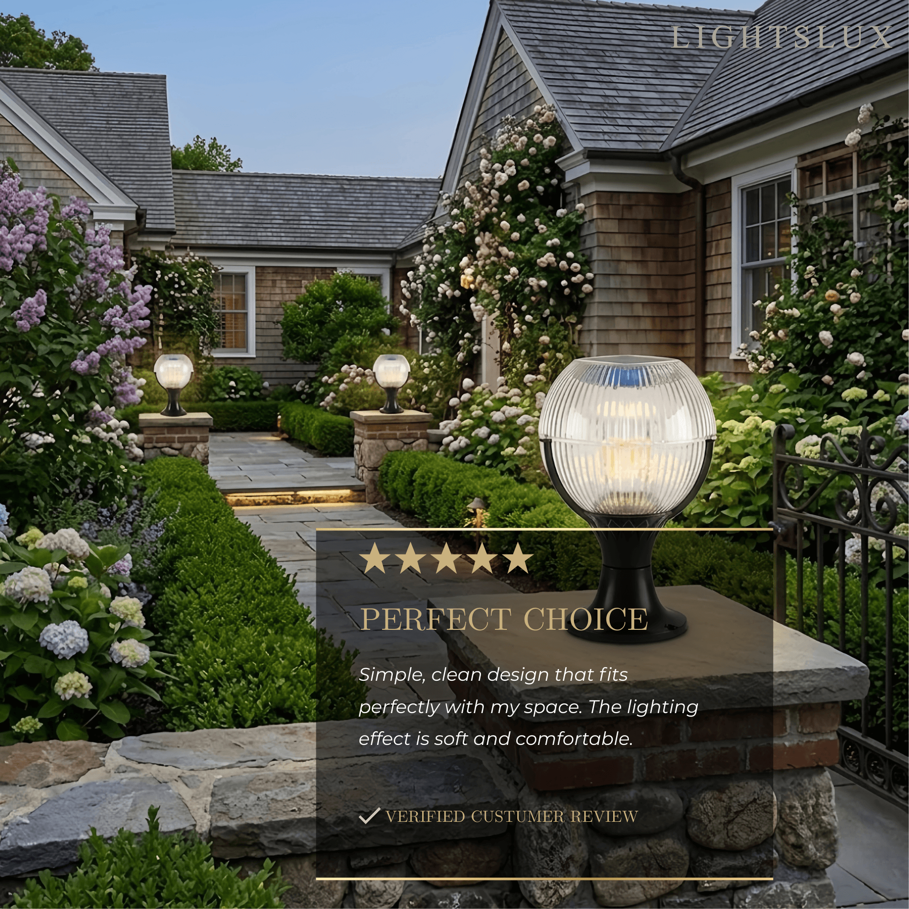 Lunara Modern Outdoor Pillar Lights